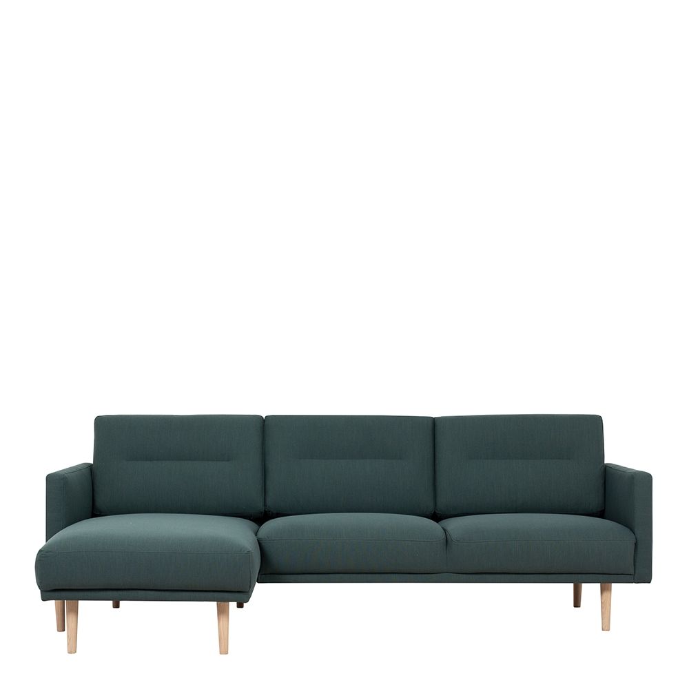 Furniture To Go Larvik 2.5 Seater Sofa - Dark Green, Black Legs