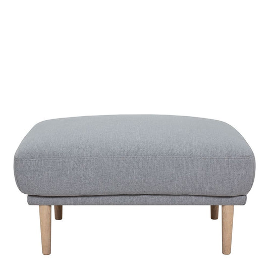 Furniture To Go Larvik Footstool - Grey, Oak Legs