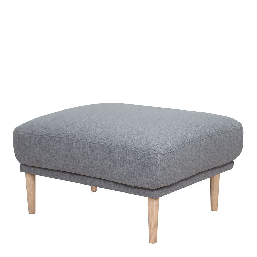 Furniture To Go Larvik Footstool - Grey, Oak Legs