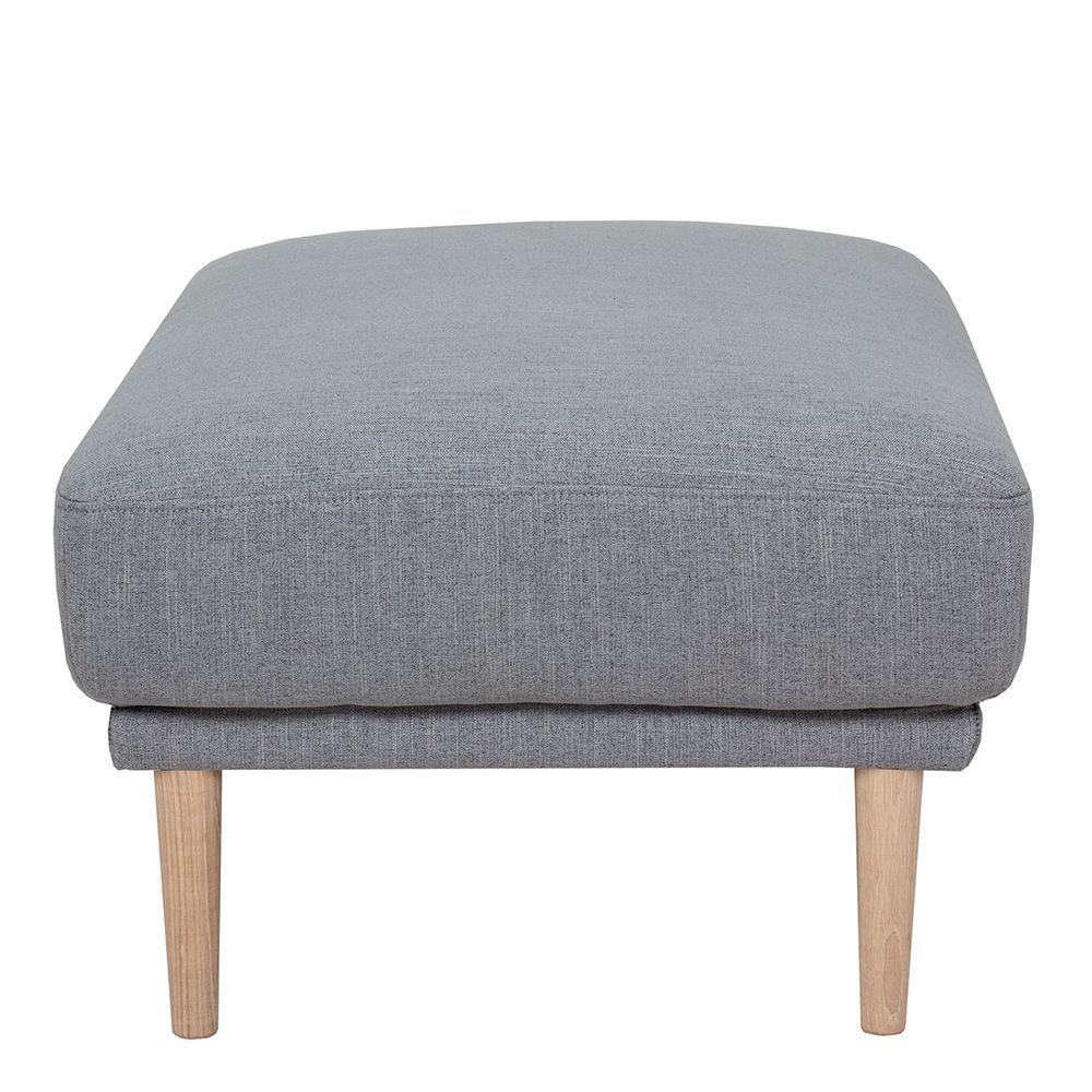 Furniture To Go Larvik Footstool - Grey, Oak Legs