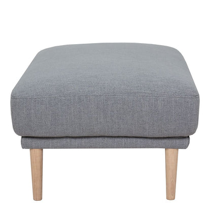 Furniture To Go Larvik Footstool - Grey, Oak Legs