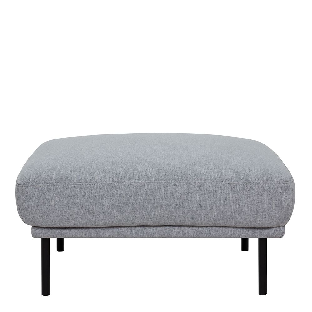 Furniture To Go Larvik Footstool - Grey, Black Legs