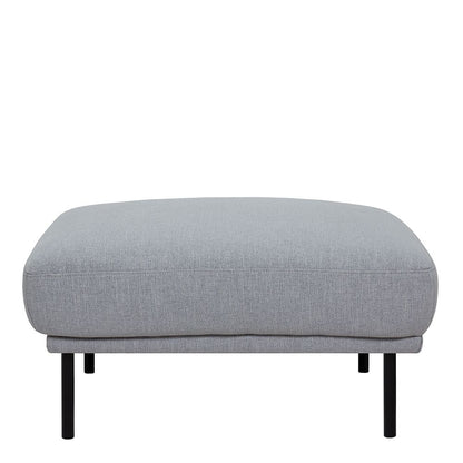 Furniture To Go Larvik Footstool - Grey, Black Legs