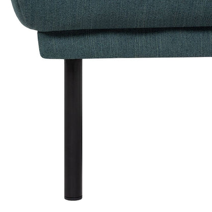 Furniture To Go Larvik Footstool - Dark Green, Black Legs