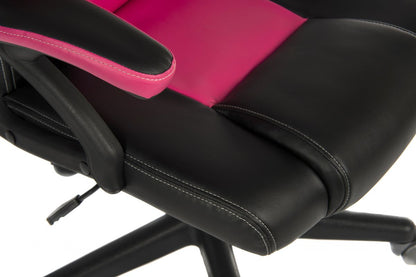 Teknik Office Kyoto Gaming Chair Pink with Padded Arms