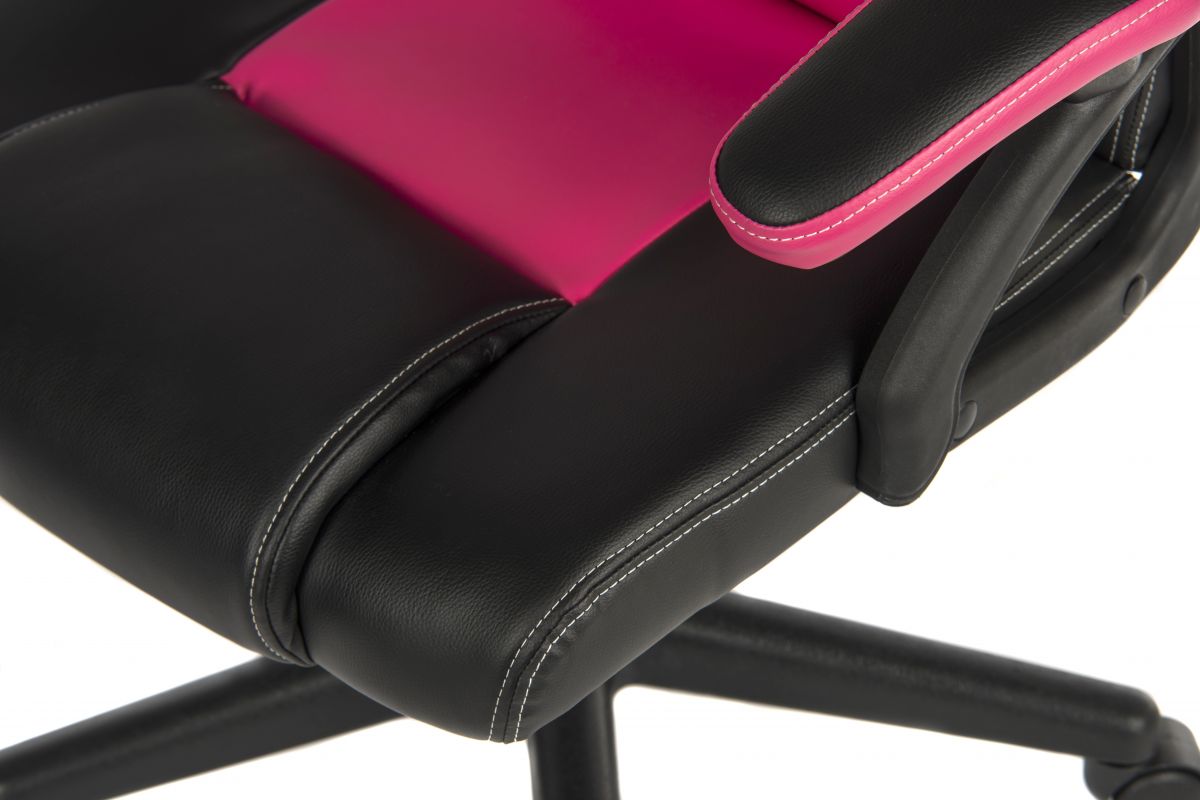 Teknik Office Kyoto Gaming Chair Pink with Padded Arms