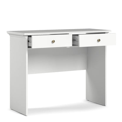 Furniture To Go Paris Stylish 2 Drawer Console Table White