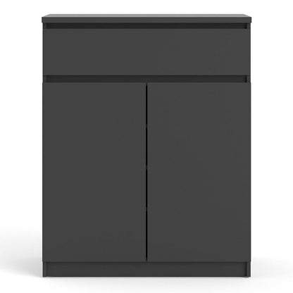 Furniture To Go Naia Sideboard - 1 Drawer 2 Doors in Black Matt