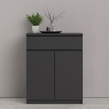 Furniture To Go Naia Sideboard - 1 Drawer 2 Doors in Black Matt