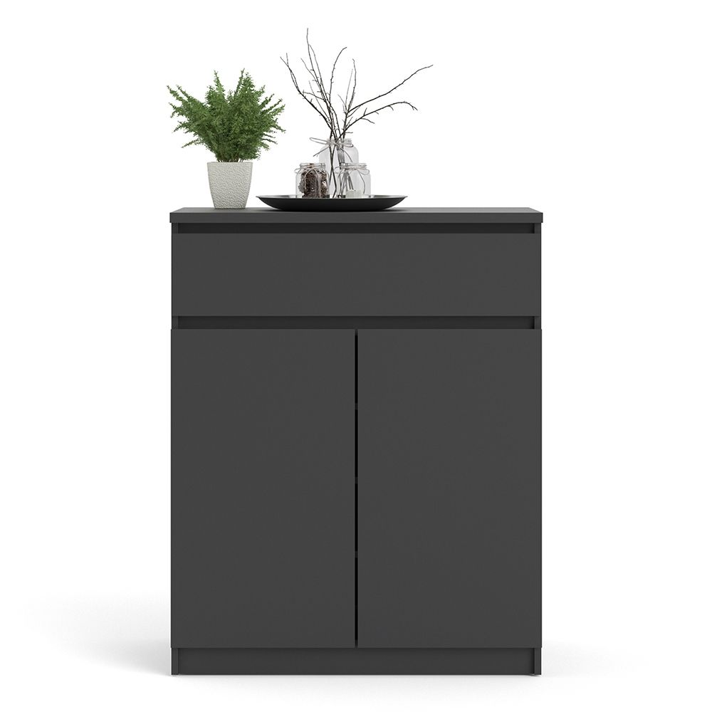 Furniture To Go Naia Sideboard - 1 Drawer 2 Doors in Black Matt