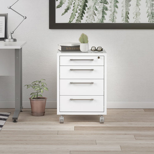 Furniture To Go Prima Mobile Cabinet in White