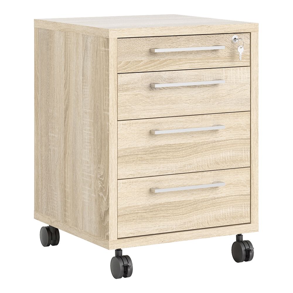 Furniture To Go Prima Mobile Cabinet in Oak