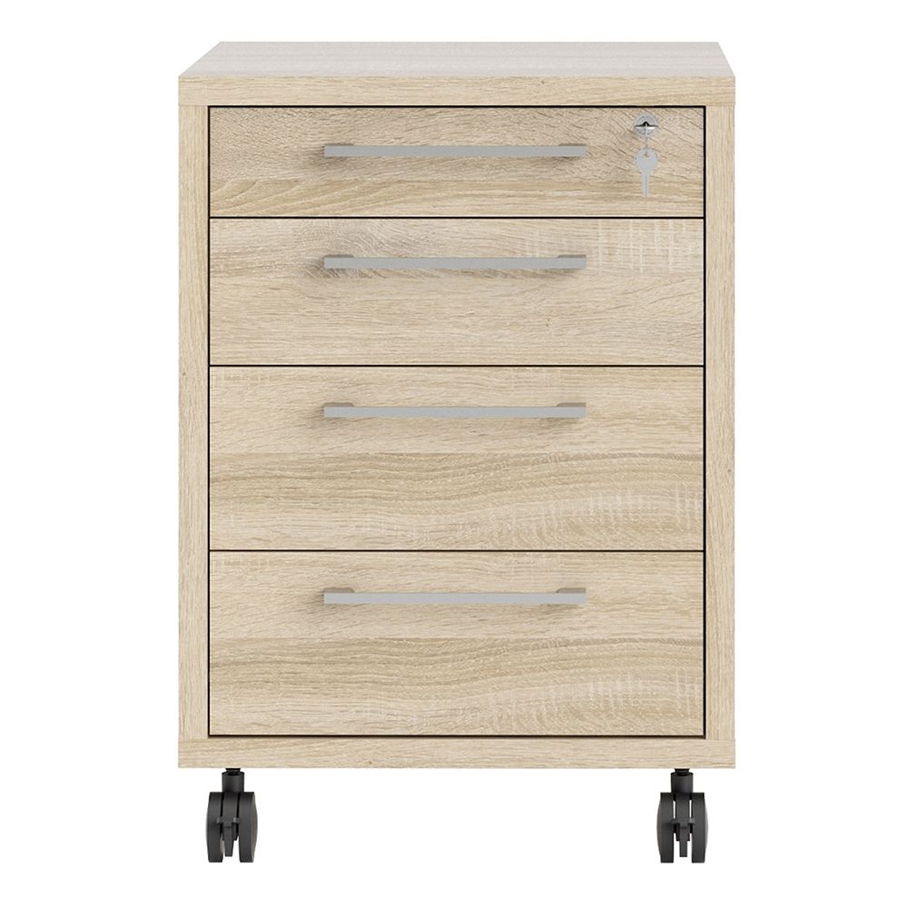 Furniture To Go Prima Mobile Cabinet in Oak