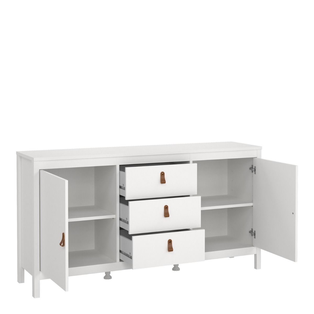 Furniture To Go Barcelona Sideboard 2 Doors 3 Drawers in White