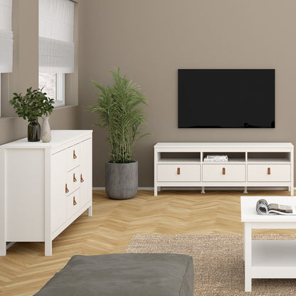 Furniture To Go Barcelona Sideboard 2 Doors 3 Drawers in White