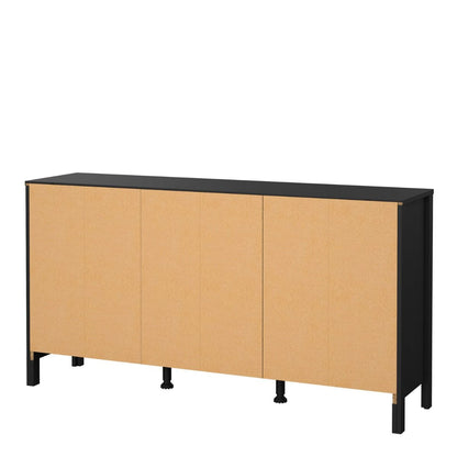 Furniture To Go Barcelona Sideboard 2 Doors 3 Drawers in Matt Black