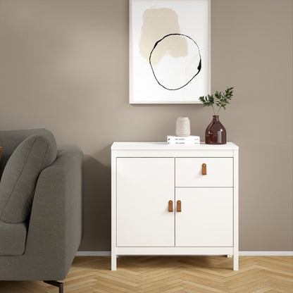 Furniture To Go Barcelona Sideboard 2 Doors 1 Drawer in White