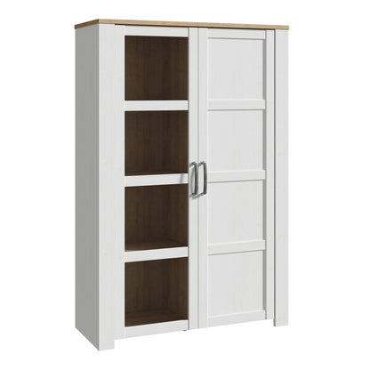 Furniture To Go Bohol 2 Door Display Cabinet in Riviera Oak/White