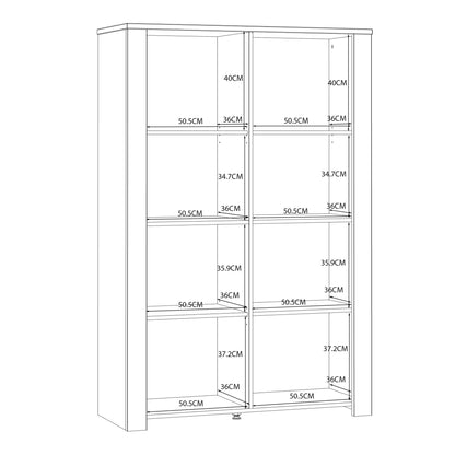 Furniture To Go Bohol 2 Door Display Cabinet in Riviera Oak/White