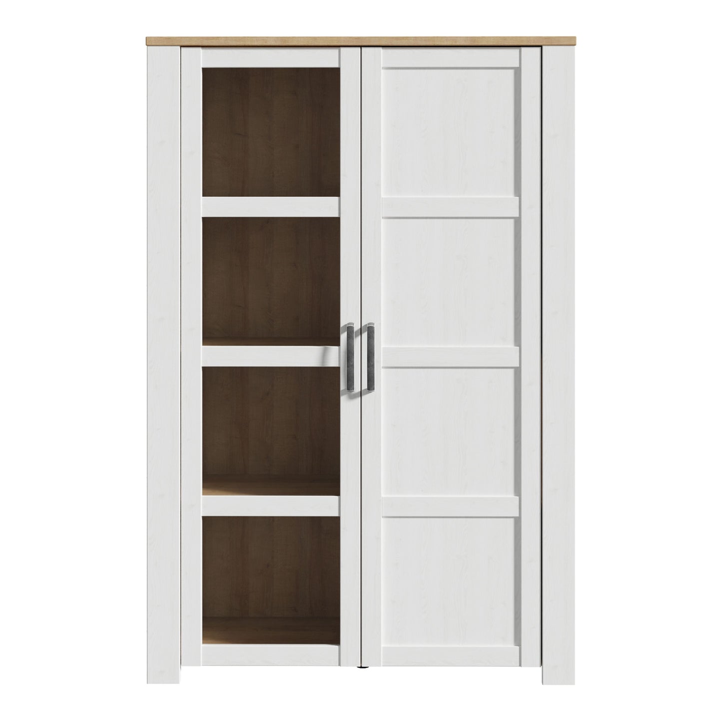 Furniture To Go Bohol 2 Door Display Cabinet in Riviera Oak/White