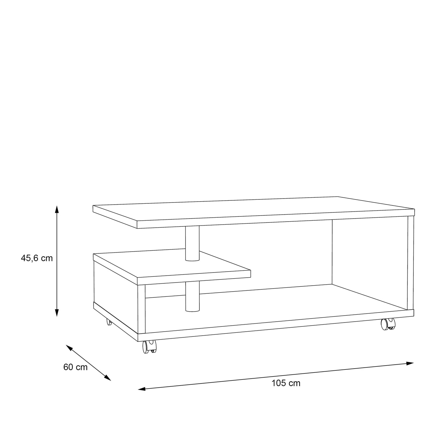 Furniture To Go Bailey Coffee Table in Sonoma Oak