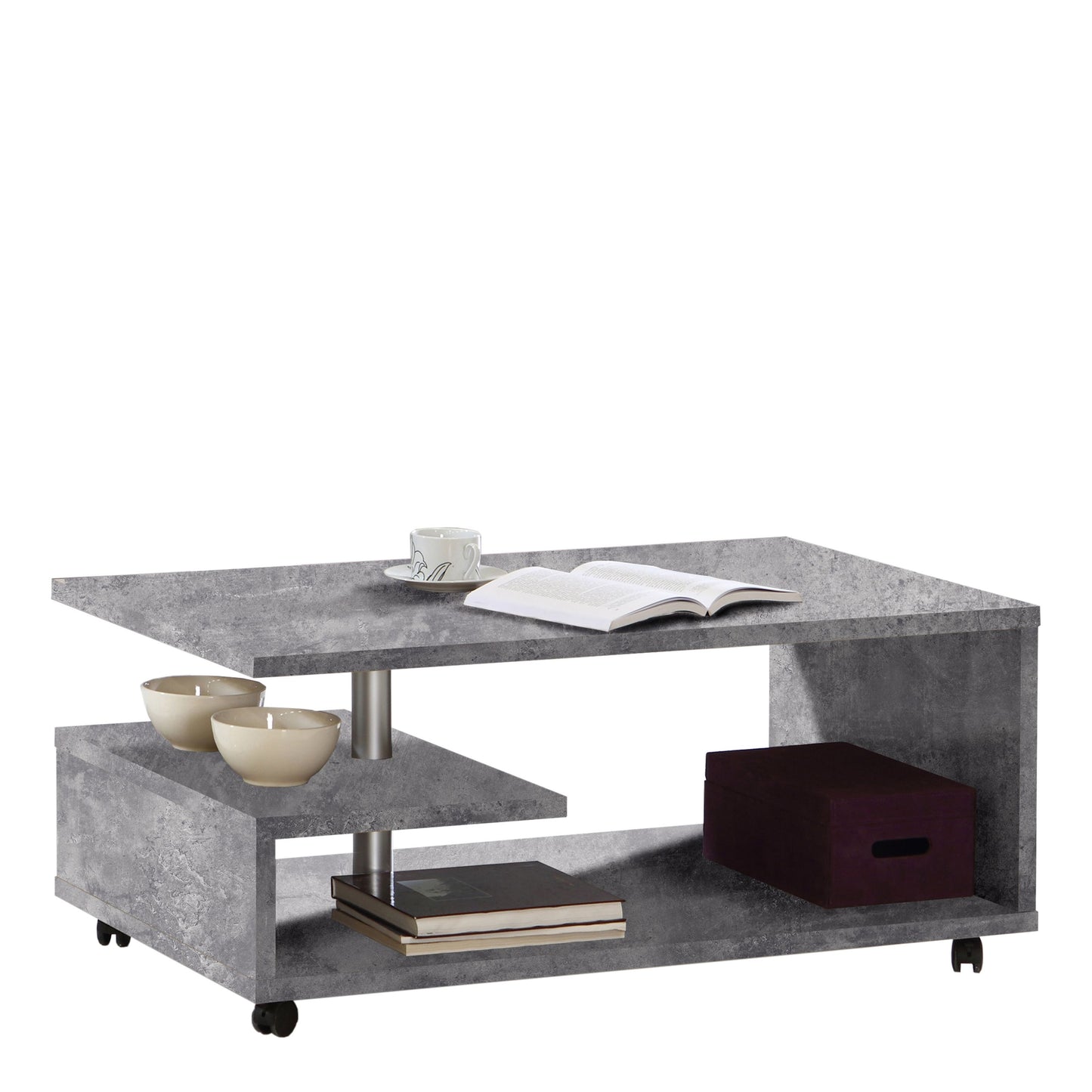 Furniture To Go Bailey Coffee Table in Concrete Grey