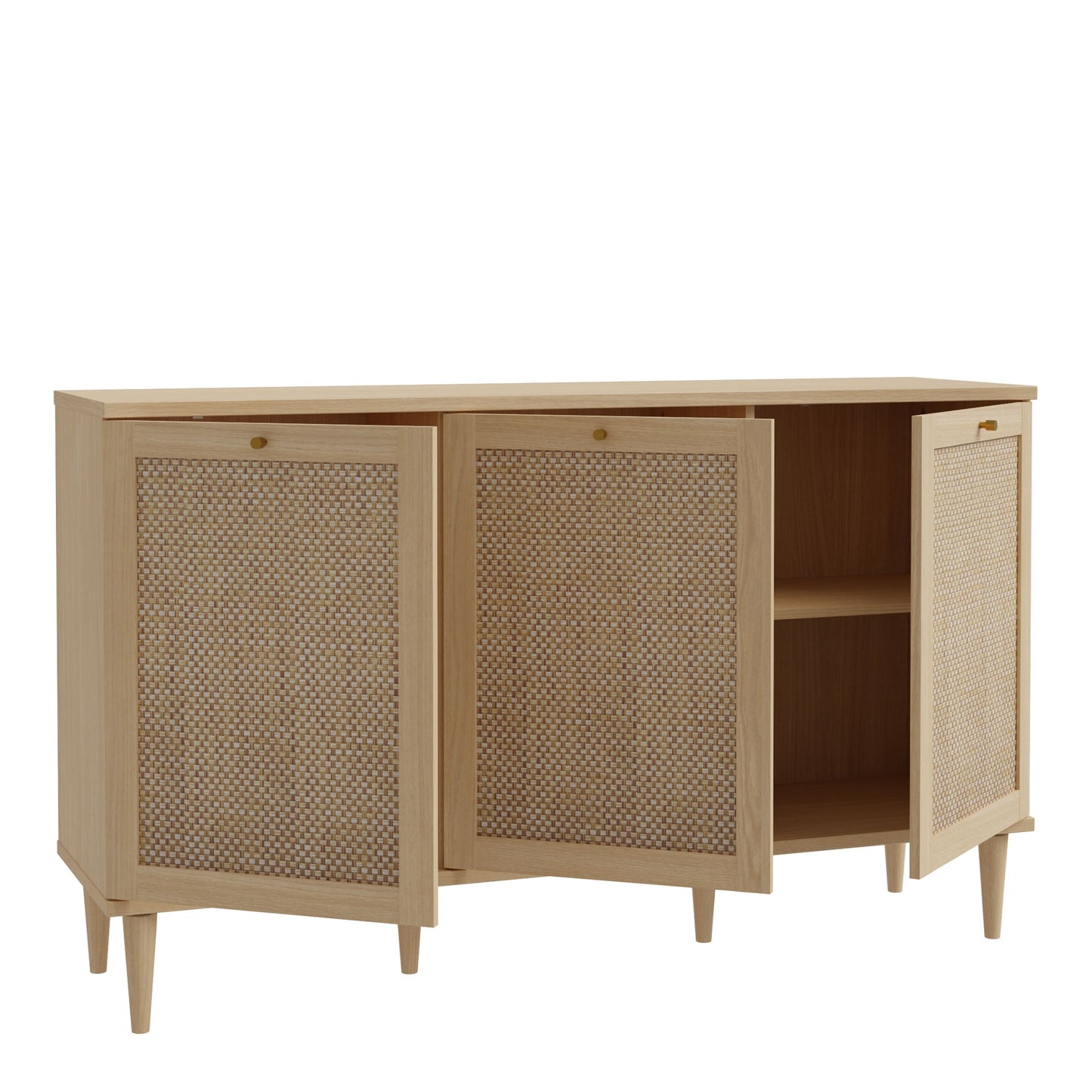 Furniture To Go Bohol Calasetta 3 Door Sideboard in Rattan