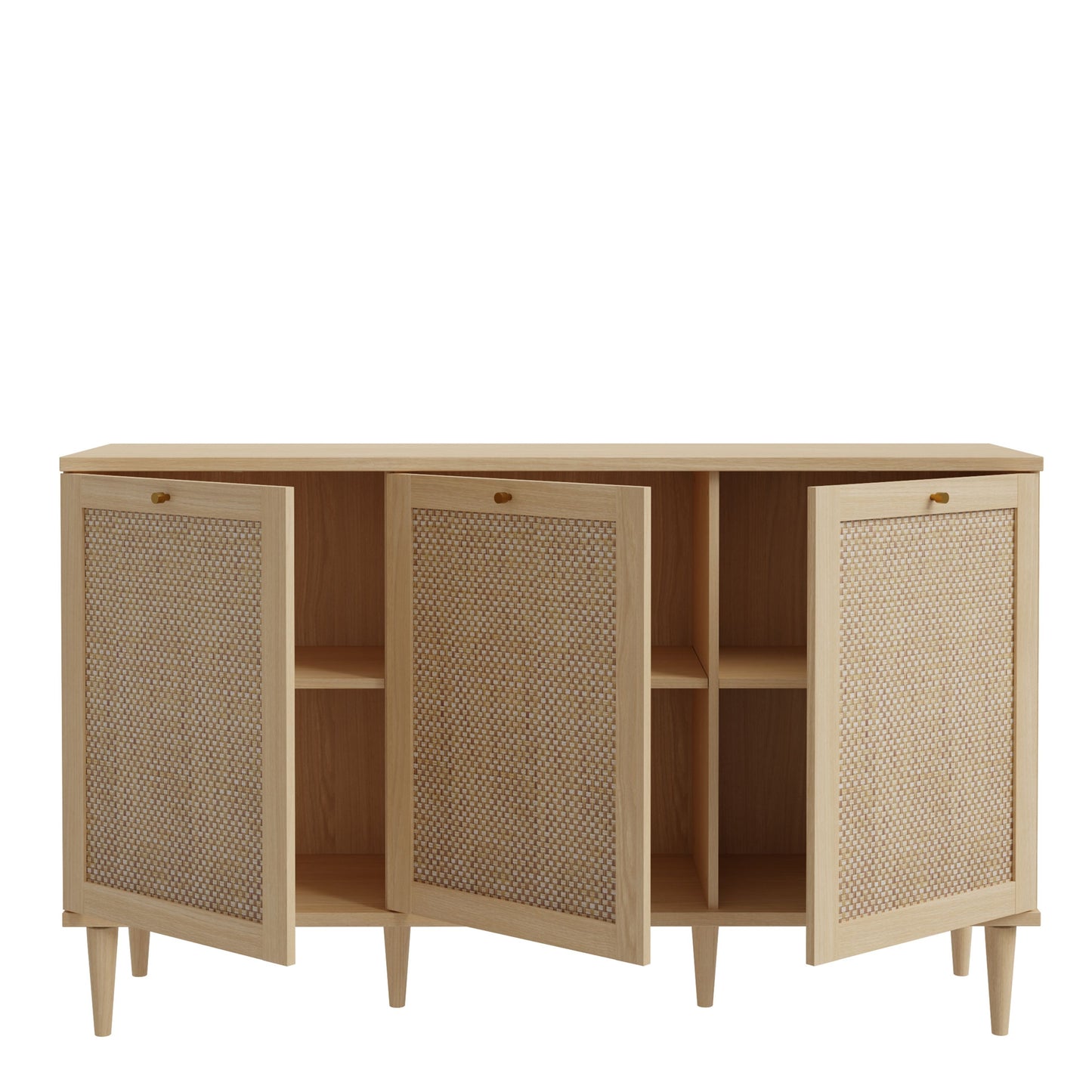 Furniture To Go Bohol Calasetta 3 Door Sideboard in Rattan