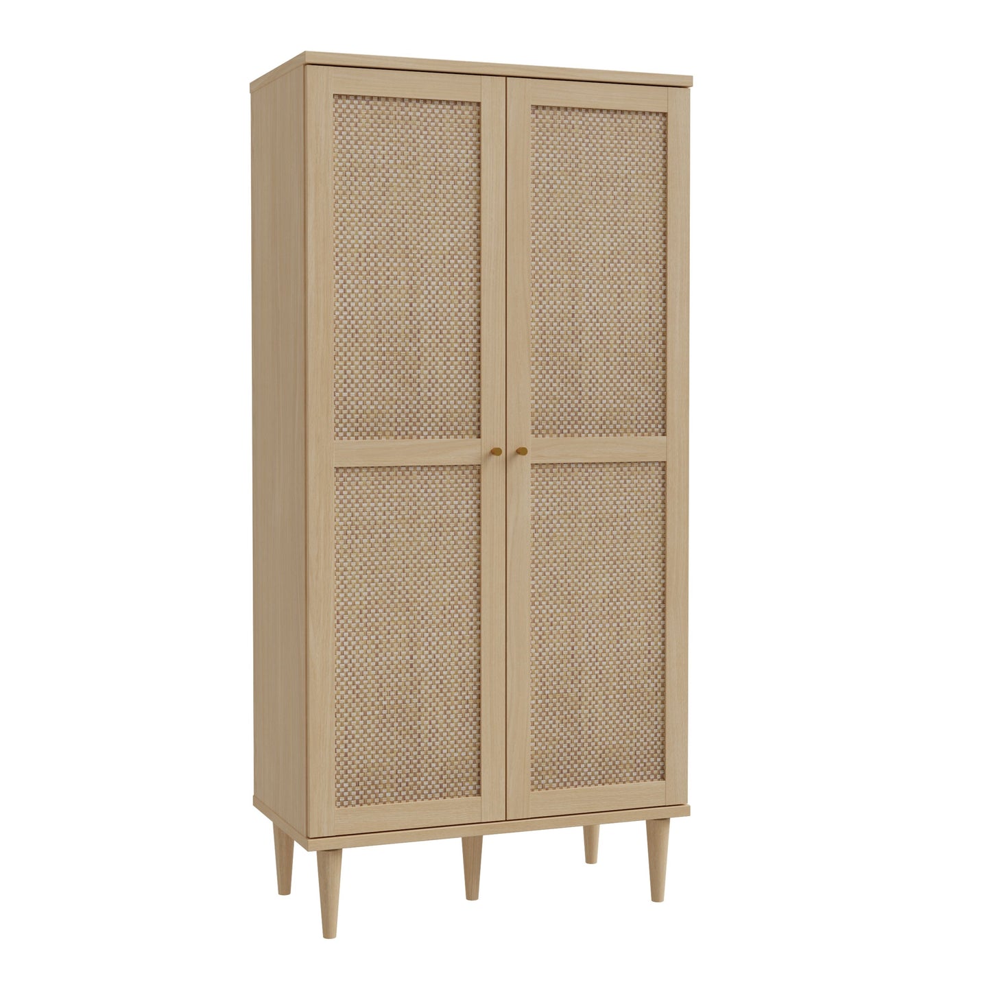 Furniture To Go Calasetta 2 Door Display Cabinet in Rattan