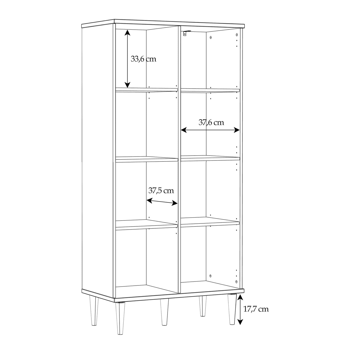 Furniture To Go Calasetta 2 Door Display Cabinet in Rattan