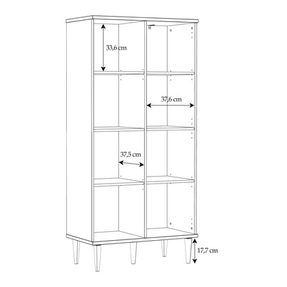 Furniture To Go Calasetta 2 Door Display Cabinet in Rattan