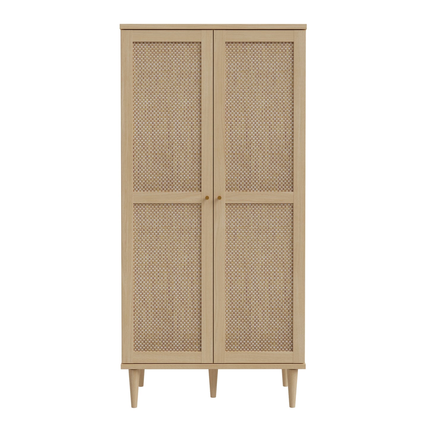 Furniture To Go Calasetta 2 Door Display Cabinet in Rattan