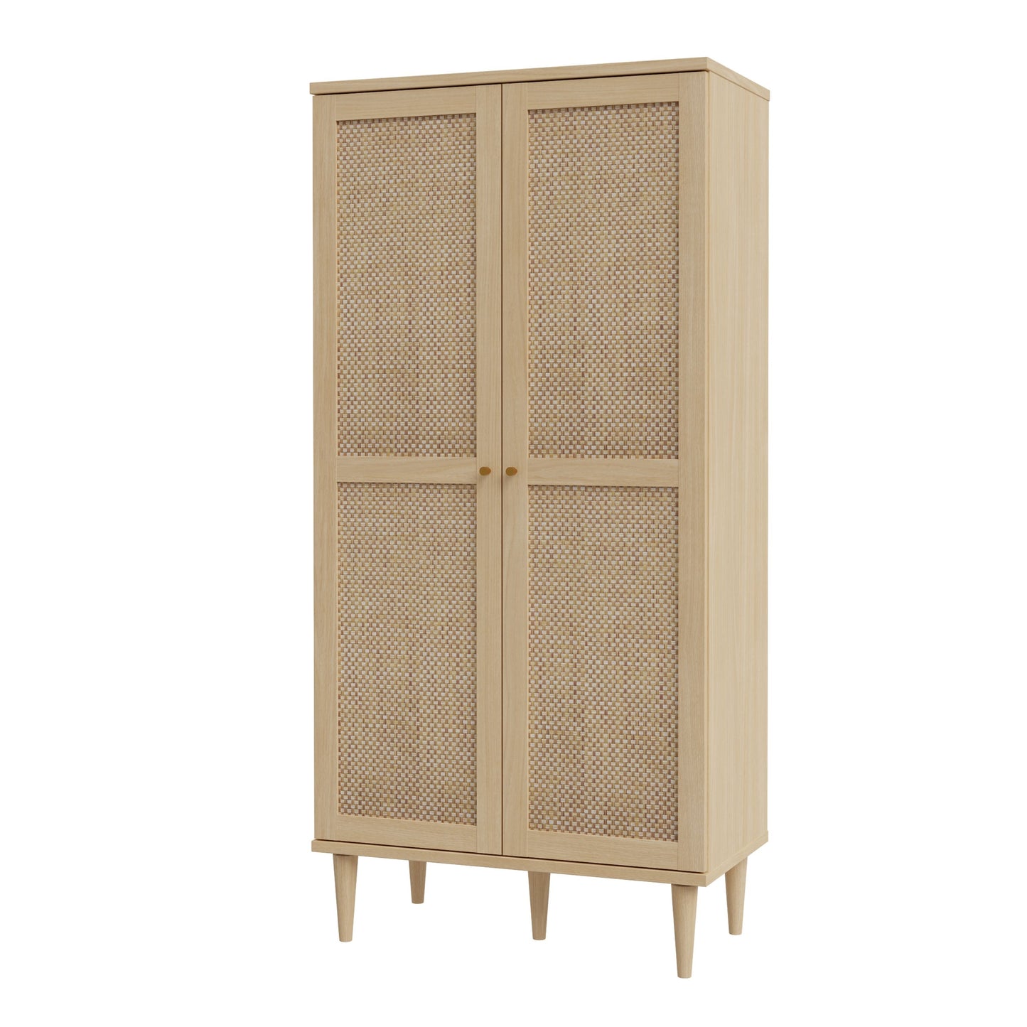 Furniture To Go Calasetta 2 Door Display Cabinet in Rattan