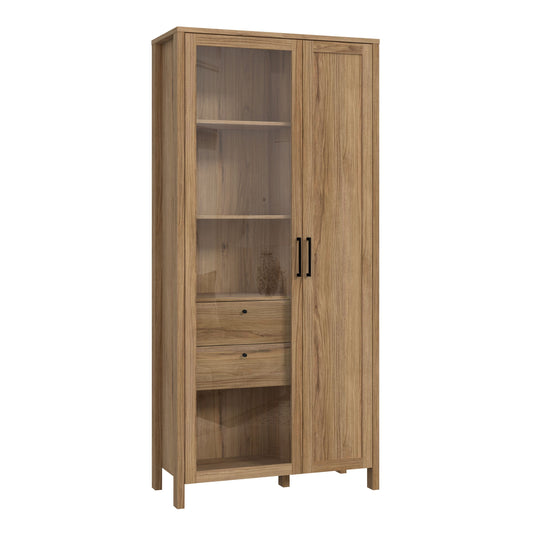 Furniture To Go Malte Brun Display Cabinet in Waterford Oak