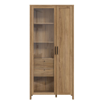 Furniture To Go Malte Brun Display Cabinet in Waterford Oak