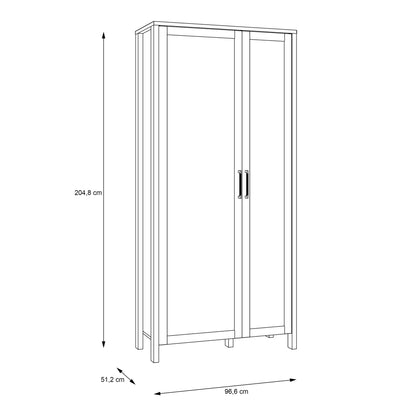 Furniture To Go Malte Brun Display Cabinet in Waterford Oak