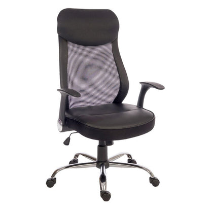 Teknik Office Contemporary Curve Mesh Executive chair with a lumbar curved aerated back and retractable armrests