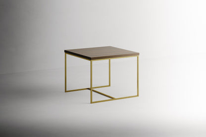 Tomasella Panarea Coffee Table with Gold Metal Base