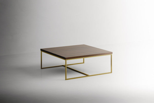 Tomasella Panarea Coffee Table with Gold Metal Base