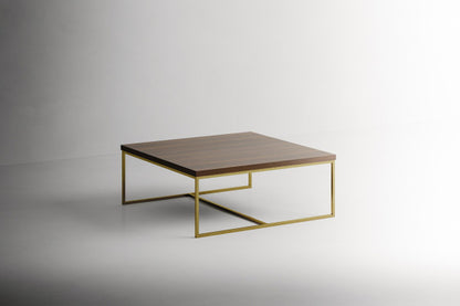 Tomasella Panarea Coffee Table with Gold Metal Base