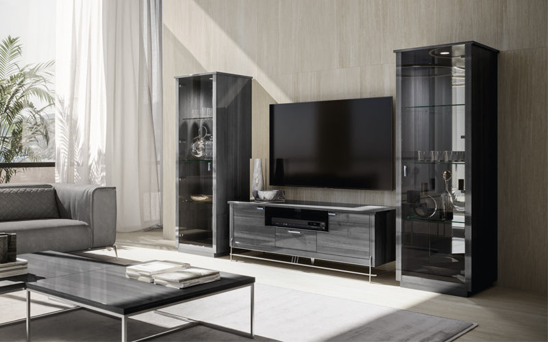 Tomasella Vulcano Italian TV Stand Cabinet with Plinth