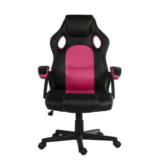 Teknik Office Kyoto Gaming Chair Pink with Padded Arms