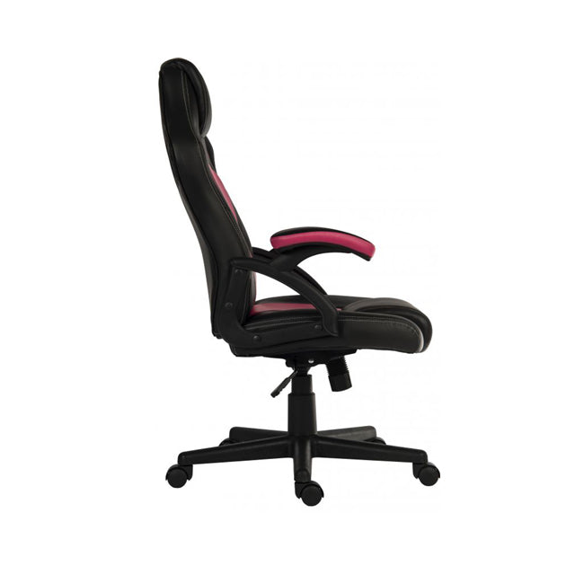 Teknik Office Kyoto Gaming Chair Pink with Padded Arms