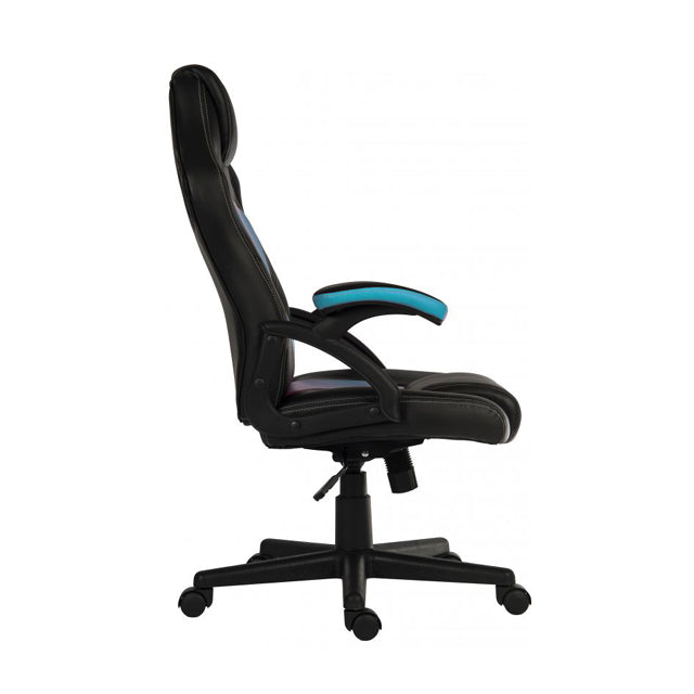 Teknik Office Kyoto Gaming Chair Blue with Padded Arms