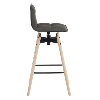 Teknik Office Swivel Seat Spin Barstool Grey Chair