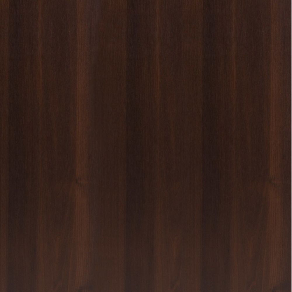 Furniture To Go Imperial Tall Glazed 1 Door 2 Drawer Narrow Cabinet in Dark Mahogany Melamine